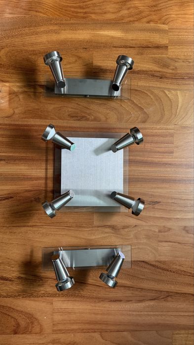 3 focos de teto LED rotativos