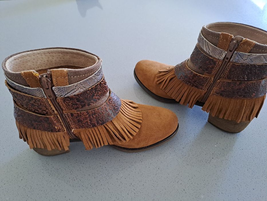 Botins em pele/camurça Seaside