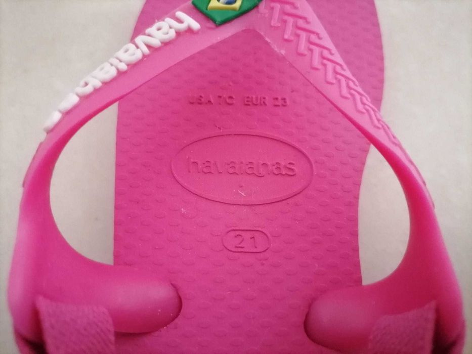 Sandálias de Criança Havaianas (tamanho 21) Novas