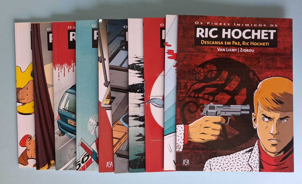 RIC HOCHET - Coleção Álbuns da Editora Asa / Público em capa mole.
