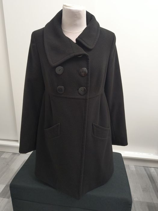 Płaszcz wiosna, jesień,czarny płaszcz, płaszczyk