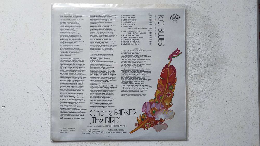 Продам виниловые пластинки Charlie Parker (jazz)