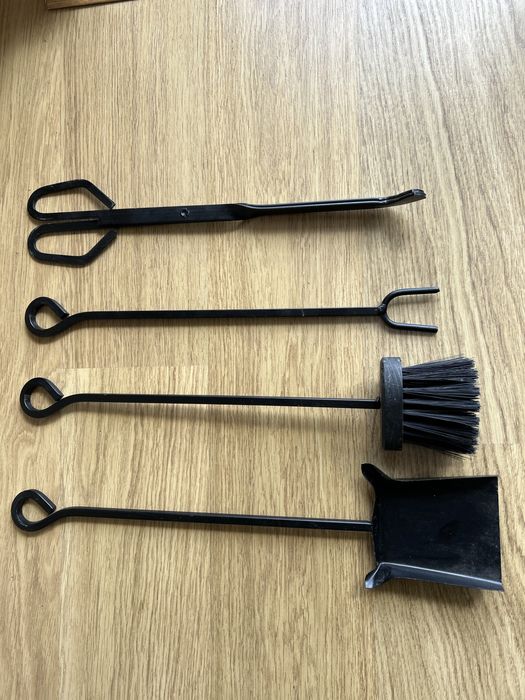 Utensílios lareira ferro forjado