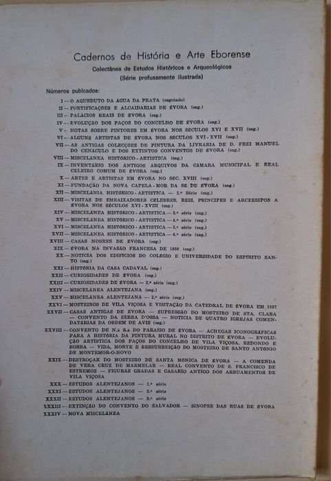 Lote de 3  "Cadernos de História e Arte Eborense" 1982
