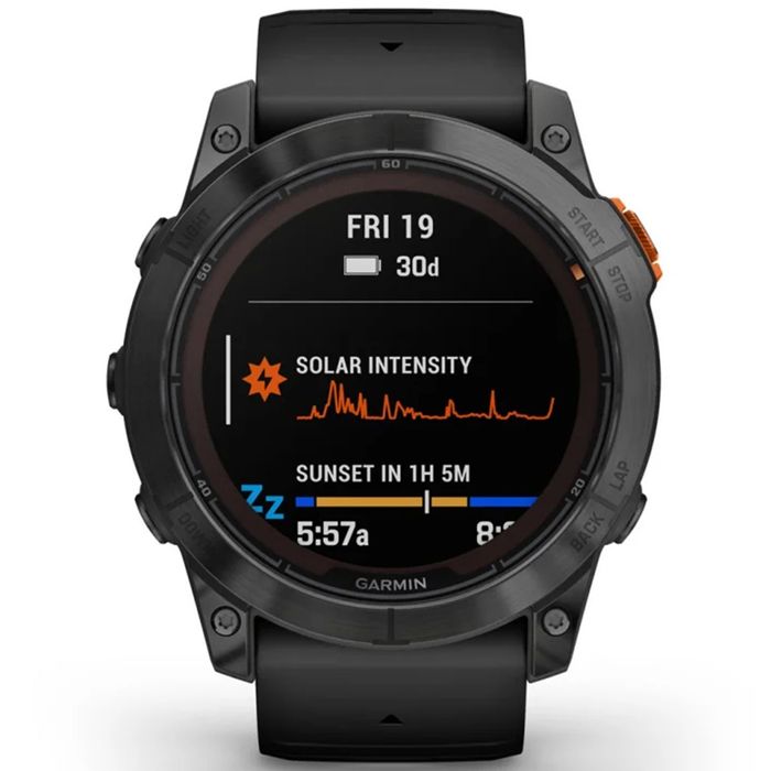 Годинник Garmin fenix 7X Pro Solar Edition 51mm Slate Gray Black Band