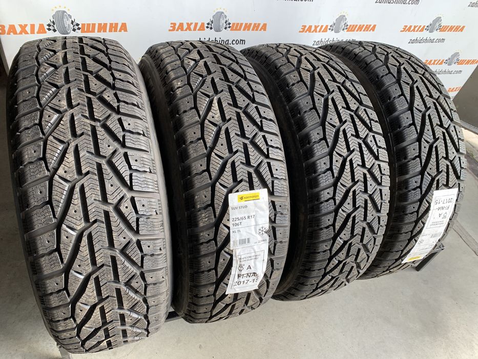 (4шт) нові 225/65R17 Kormoran SUV Stud (106T XL) зимові шини