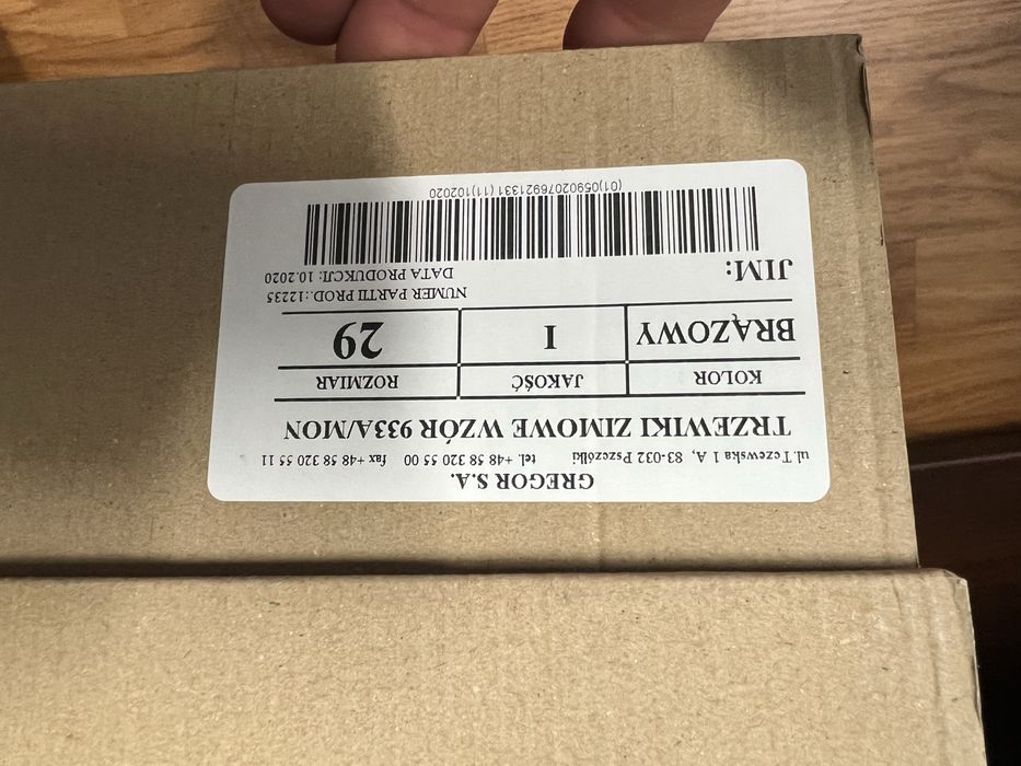 Trzewiki zimowe wojskowe