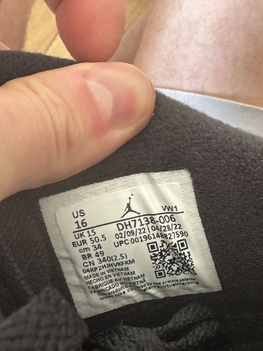 Air Jordan 4 SE Black Canvas 50.5 eu