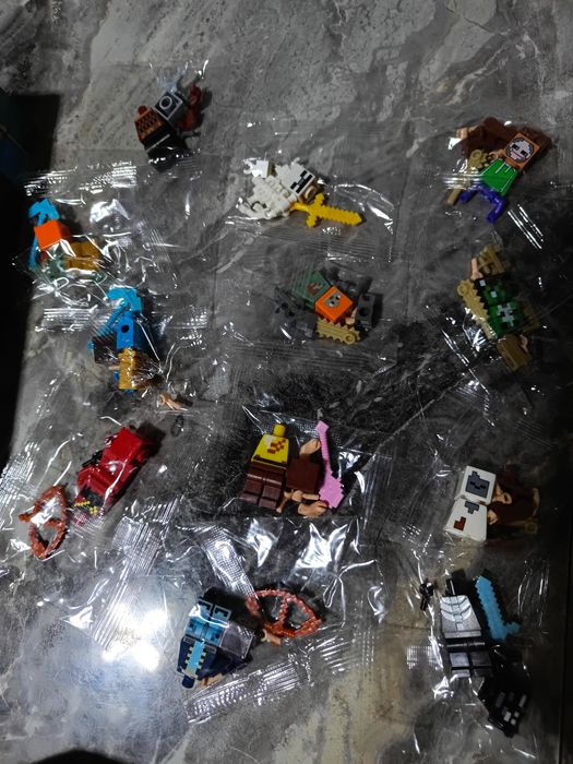 Магнітні кубики майнкрафт 200шт+12героїв