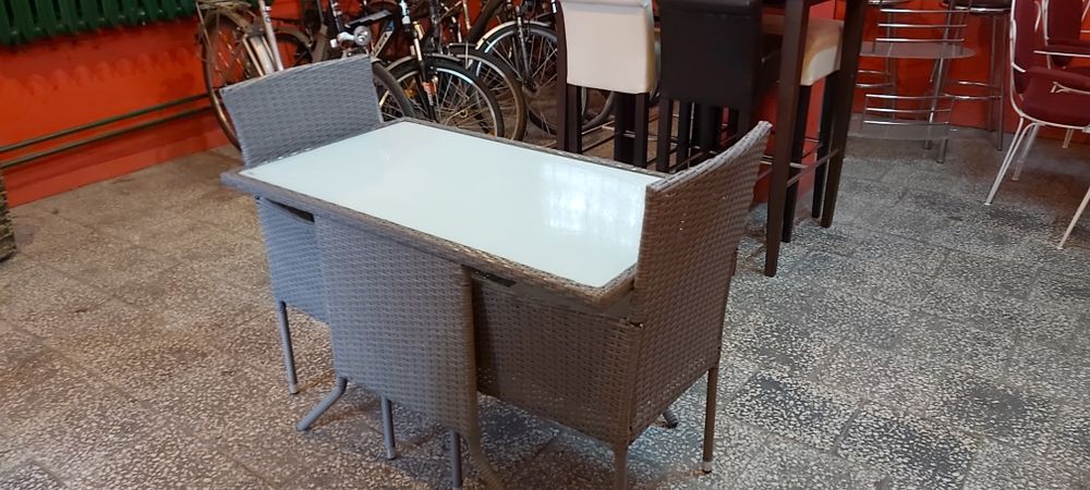 Zestaw ogrodowy tarasowy rattanowy ratan balkon altanka ogród taras