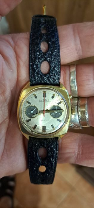 Relógio cronógrafo mecânico Domar.