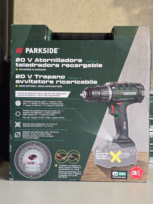 20V Cordless Screwdriver Parkside