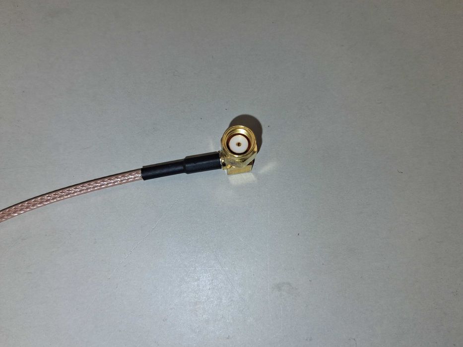N218 Zestaw 2x Pigtail RP-SMA Kątowy U.FL IPEX IPX Kabel Antenowy WiFi