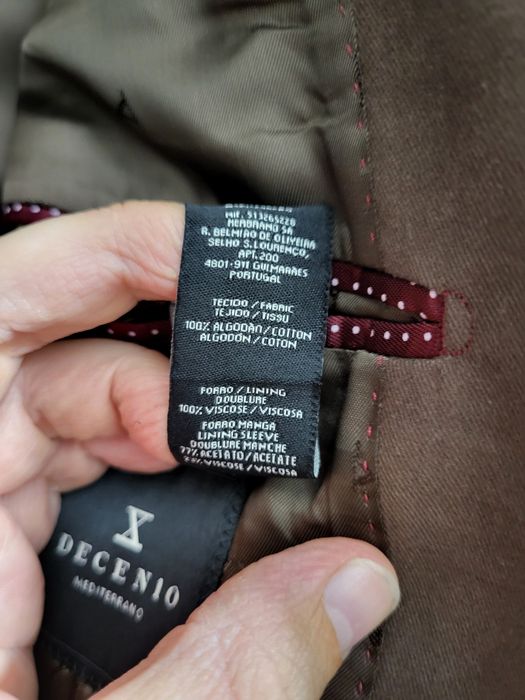 Blazer castanho algodão