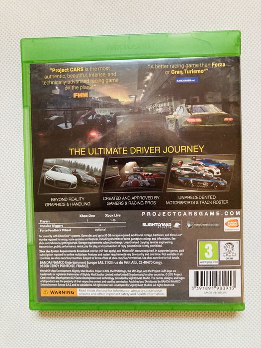 Gra Project Cars na Xbox One