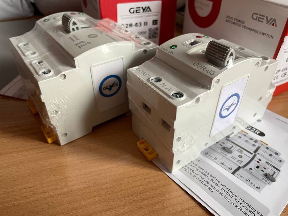 Автомат введення резерву 2P/4Р. АВР GEYA 63А , генератор інвертор