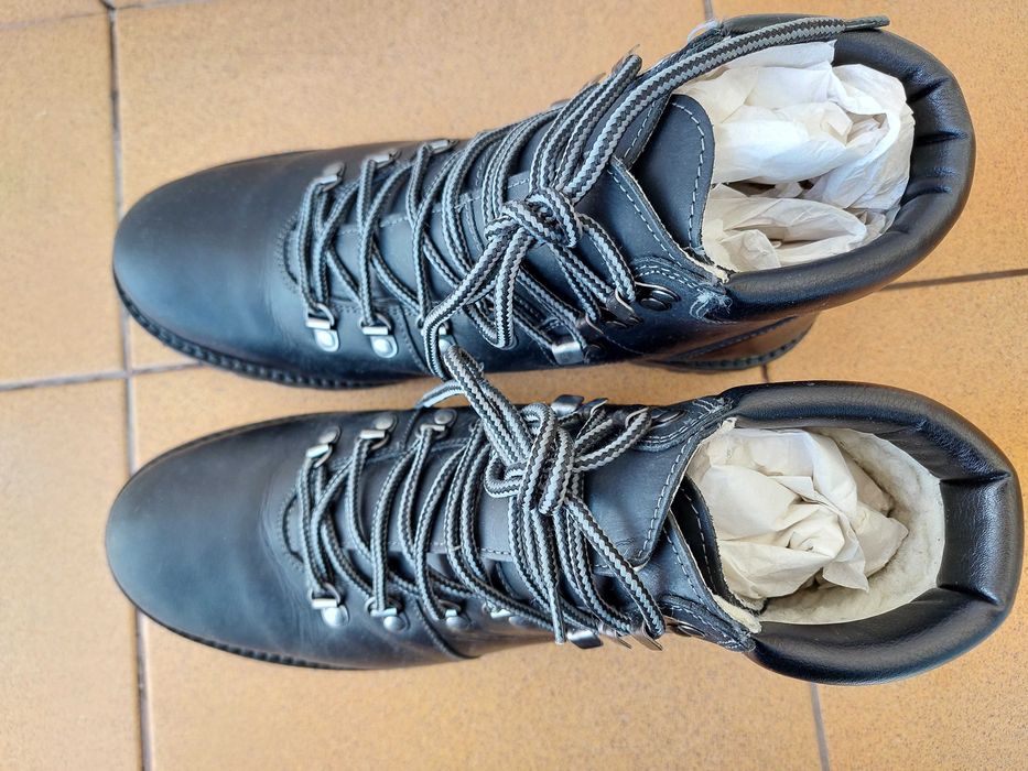 Ботинки зимние RESERVED. Кожа. Подошва Goodyear®. Оригинал. США