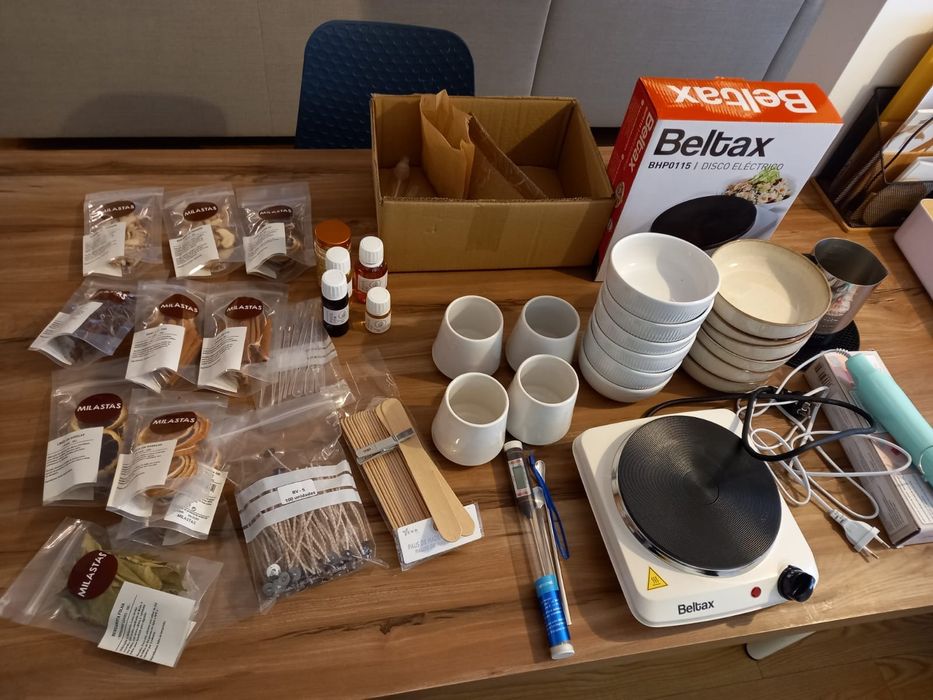 Conjunto Iniciação Velas Aromáticas Artesanais