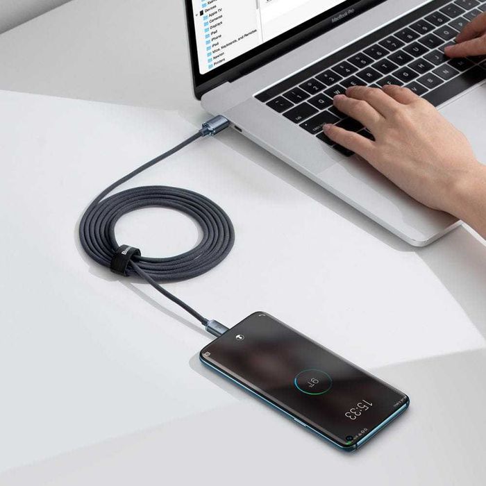 Baseus Crystal Shine Kabel USB C - USB C 2m 100W 5A Do Lapto Sklep Wwa