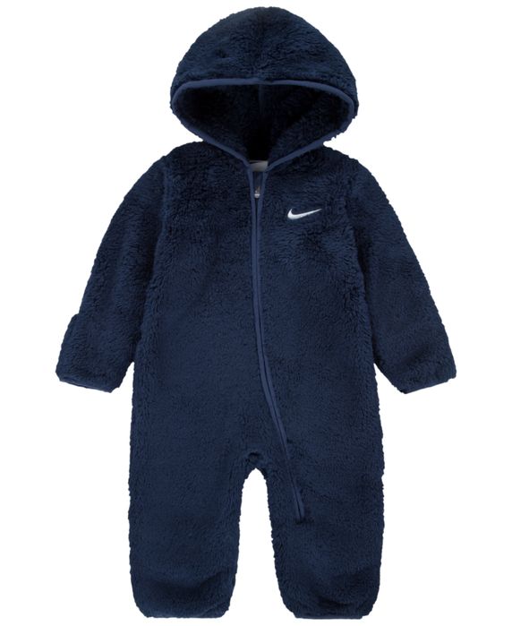 Демісезонний комбінезон Nike для немовля 0-3 місяці, 62 розмір темно синього кольору, флісовий, теплий