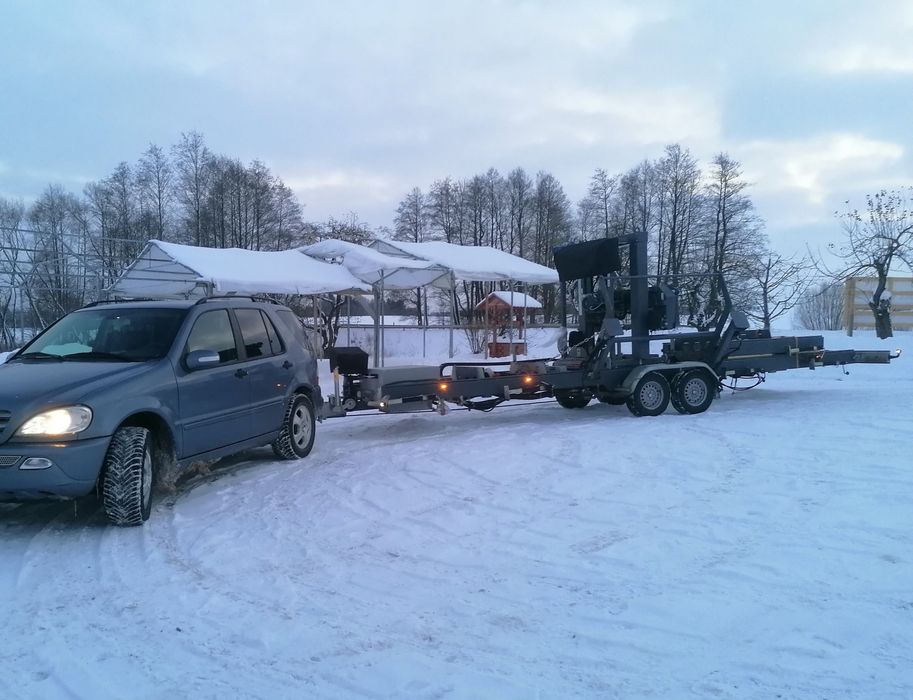 Trak mobilny Tartak przecieranie drewna