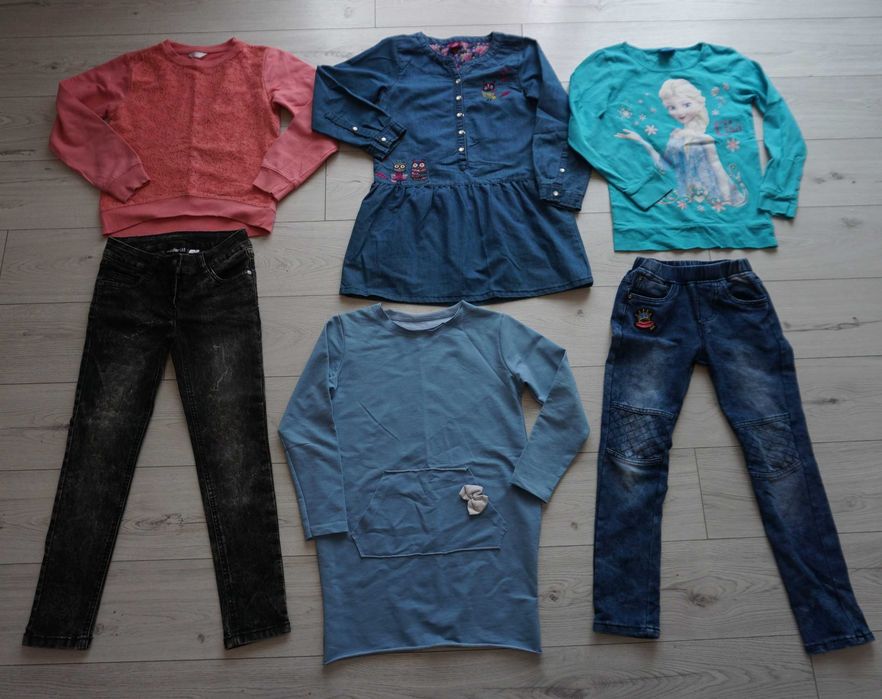 paka ubrań 25 szt. wiosna/ lato~ Zara~ h&m~ kurtka r.122/128