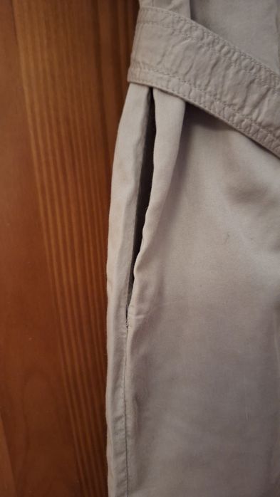 Vestido clássico, beje, 100% algodão, tamanho 40 - Decenio