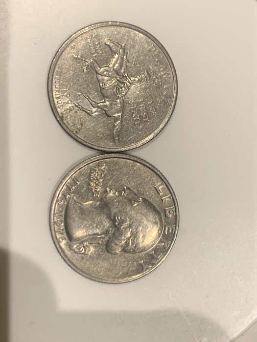 duas moedas raras dolar