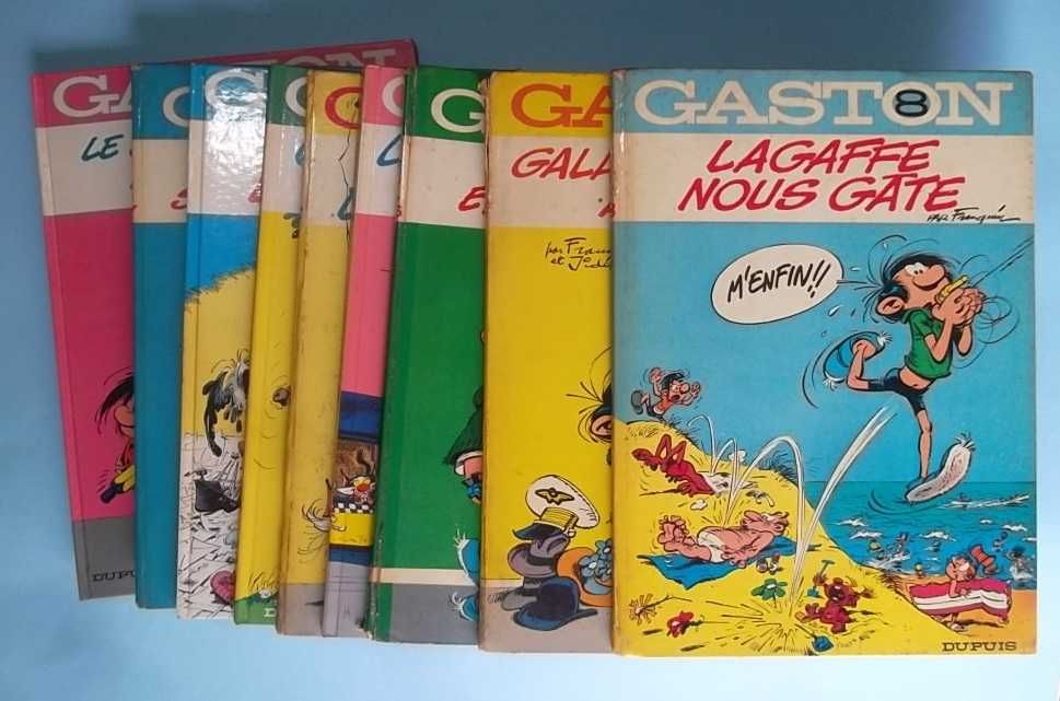 GASTON - 6 álbuns edição francesa antigos. Ver fotos.