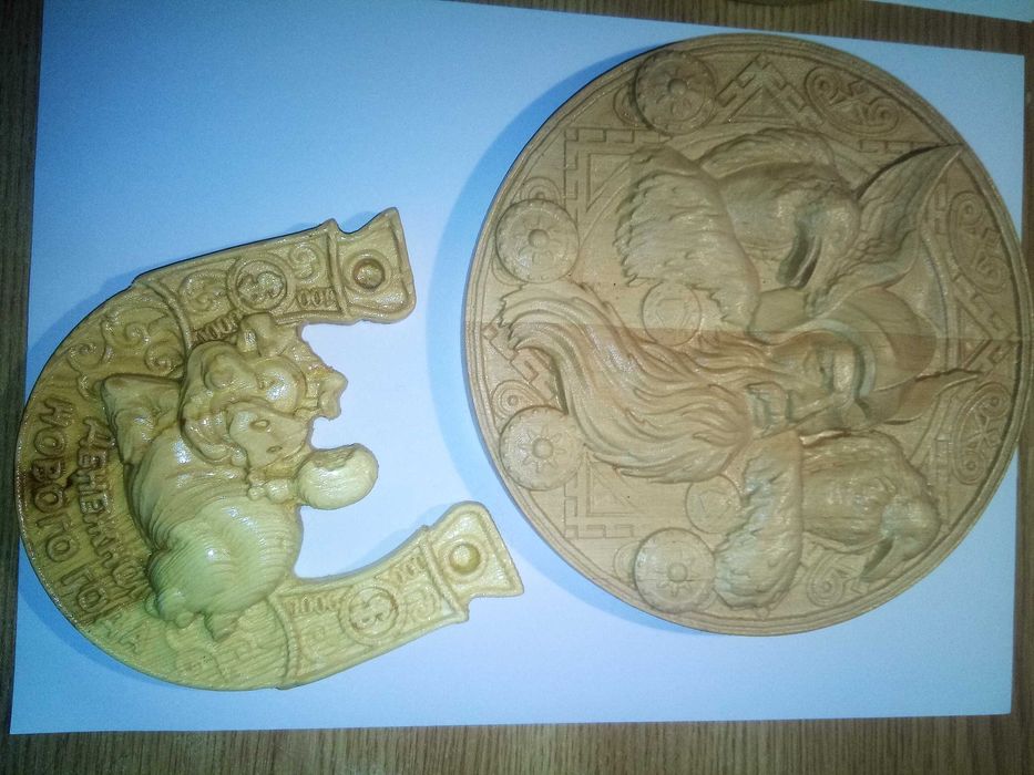 Оберег подкова дерево сувенир резка резьба