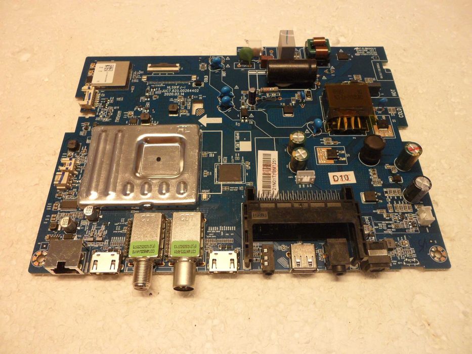juc7.820.00.26.44.02 hls91fj-i mainboard fonte tv led kunft k5417h32h
