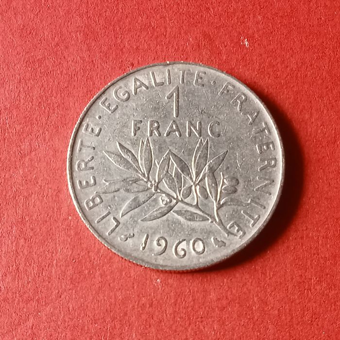 moeda 1 franco frances 1960