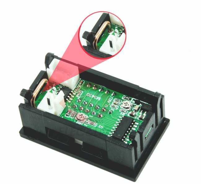 Woltomierz Amperomierz DC 10A 100V Prąd Stały