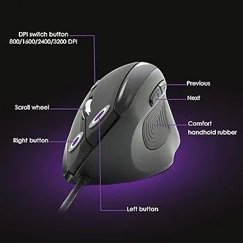 Pionowa ergonomiczna mysz new way on-mo-a3e