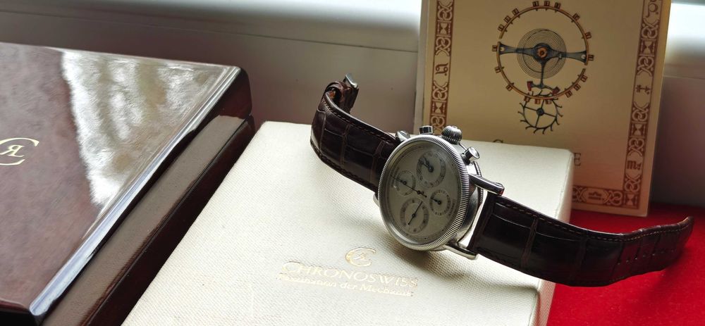 Zegarek Chronoswiss Kairos Automatic Chronograph Aligator Iwc Unikat