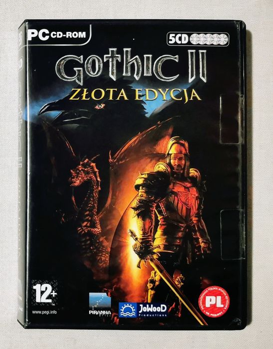 Gothic 2 Złota Edycja + dodatek Noc Kruka PL gra komputerowa PC 5CD !