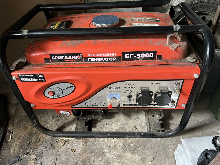 Генератор Бригадир 3000 3 кВт бензин