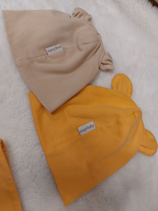 Czapka 38-42 czapeczka dla noworodka czapka dla dziecka 38 komplet