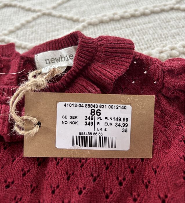 Dzianinowy kombinezon Newbie, r. 86