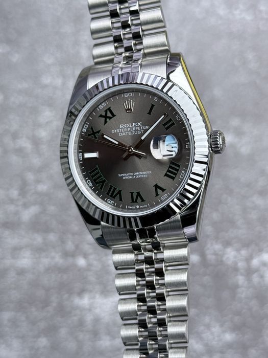 Чоловічий швейцарський годинник Rolex Datejust Wimbledon