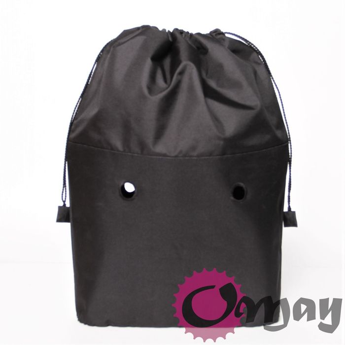 CZARNY organizer OBAG URBAN worek Wodoodporny komin 2 kieszenie OMAY