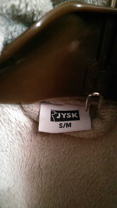 Махровый тёплый плюшевый халат бренда JYSK размер S-L в отличном сост.
