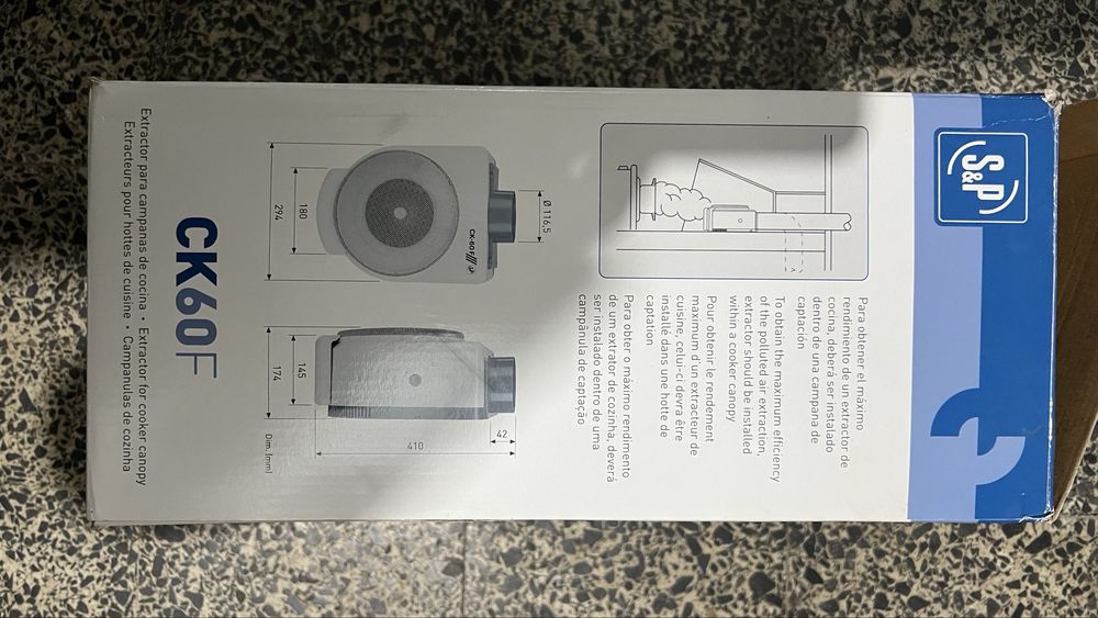 Extrator  Cozinha CK-60F + Regulador Velocidade