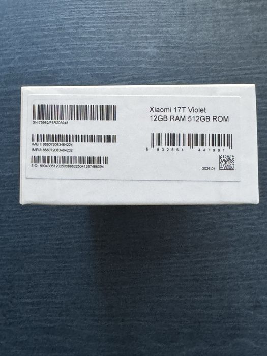 Xiaomi 17T 512gb 12gb Ram violet