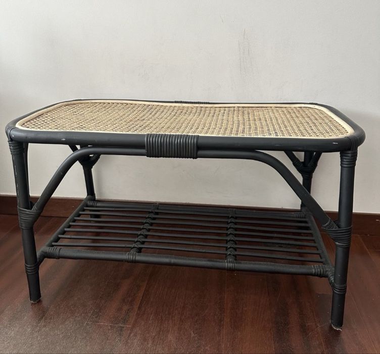 Banqueta madeira palhinha