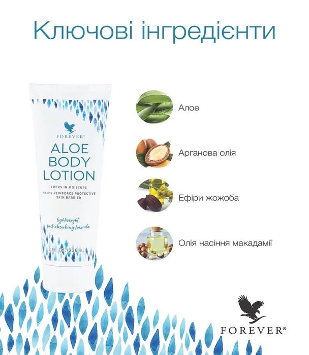 Гель для душу АЛОЕ та Лосьйон для тіла АЛОЕ (США) Forever Living