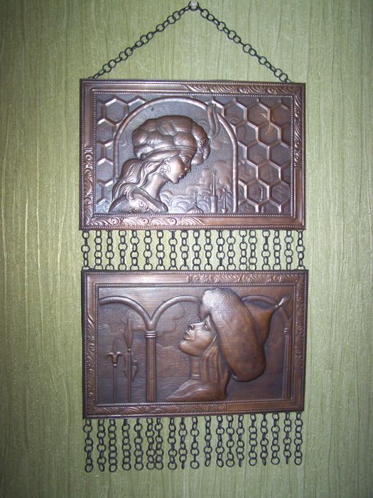 Винтажная чеканка по меди 