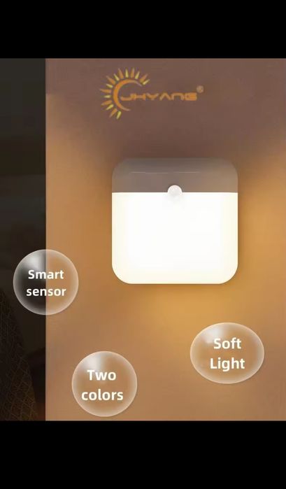 Світлодіодні лампи з датчиком руху/ Світлодіодний нічник !