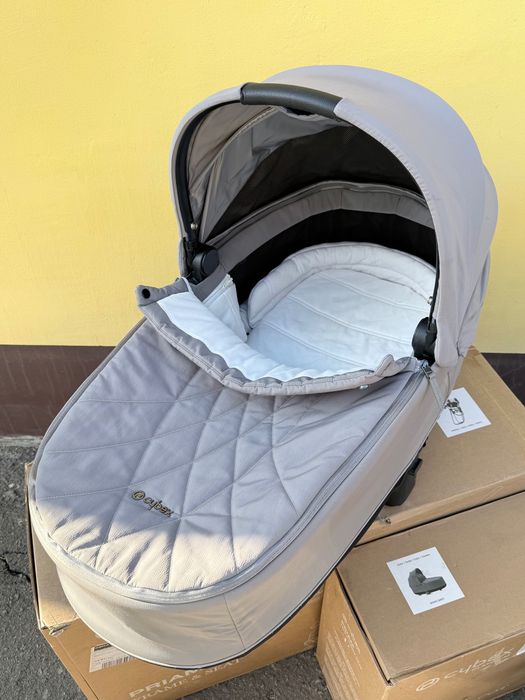 Коляска 2 В 1 Cybex Priam Platinum Lux Шасі Chrome Brown