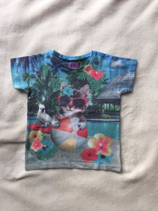 T shirt dziewczęcy F&F r. 1,5-2 lata